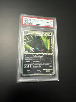Pokemon Tyranitar Prime 88/95 Unleashed Ultra Rare Holo PSA 8 2010 - Image 1