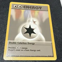 Pokemon - Base Set - Double Colorless Energy 96/102 - Uncommon LP - Image 1