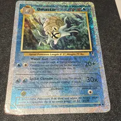 Pokemon TCG: Omastar - 58/110 Legendary Collection Reverse Firework Holo CREASE - Image 1