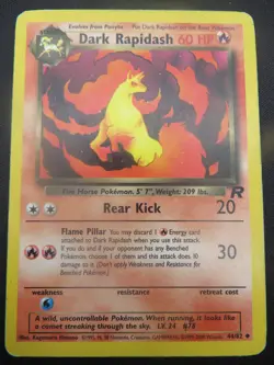 Dark Rapidash unlimited Team rocket Uncommon 44/82 - WOTC Pokemon LP - Image 1