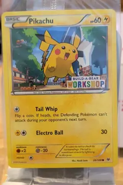 Pokemon TCG Pikachu Build-A-Bear Workshop Promo 20/108 Promo Promo Sealed - Image 1