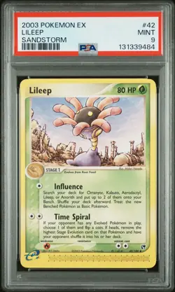 PSA 9 MINT 2003 POKEMON EX SANDSTORM #42 LILEEP SANDSTORM - Image 1