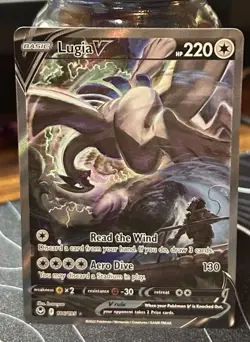 Pokemon Lugia V Alt Art Holo 186/195 Silver Tempest Card - Image 1