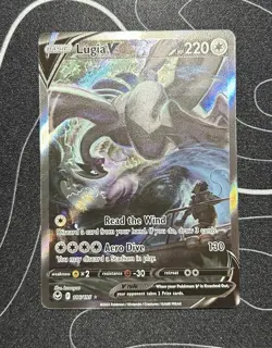 Pokemon Lugia V Alt Art Holo 186/195 Silver Tempest Card - Image 2