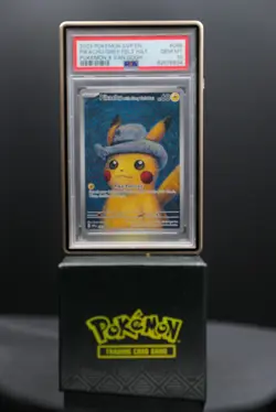 PSA 10 Pokemon Pikachu Van Gogh Promo Card 2023 #085 GREY FELT HAT - Image 1