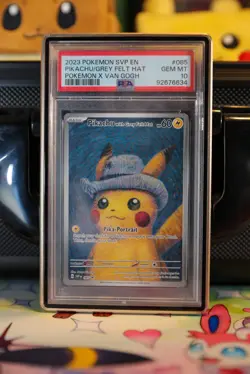PSA 10 Pokemon Pikachu Van Gogh Promo Card 2023 #085 GREY FELT HAT - Image 3