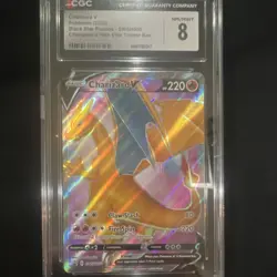 Charizard V CGC 8 Black Star Promo SWSH050 Holo Champion's Path Pokemon Card - Image 1
