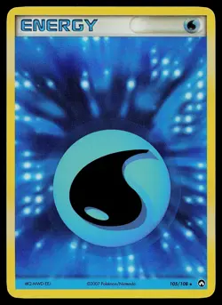 Pokemon Card - Water Energy Power Keepers 105/108 Reverse Holo - Image 1