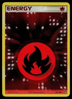 Pokemon Card - Fire Energy Power Keepers 104/108 Rare - Image 1