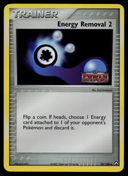 Pokemon Card - Energy Removal 2 Power Keepers 74/108 Reverse Holo Stamped - Image 1