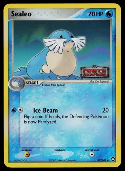 Pokemon Card - Sealeo Power Keepers 37/108 Uncommon Reverse Holo Stamped - Image 1