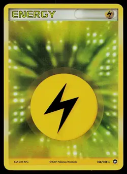 Pokemon Card - Lightning Energy Power Keepers 106/108 Rare - Image 1