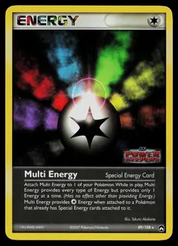Pokemon Card - Multi Energy Power Keepers 89/108 Rare Reverse Holo Stamped - Image 1