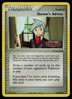 Pokemon Card - Steven's Advice Power Keepers 83/108 Reverse Holo Stamped - Image 1