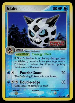 Pokemon Card - Glalie Power Keepers 30/108 Uncommon Reverse Holo Stamped - Image 1
