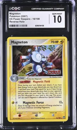 CGC 10 Magneton EX Power Keepers 16/108 Reverse Holo STAMPED Pokemon Card - Image 1