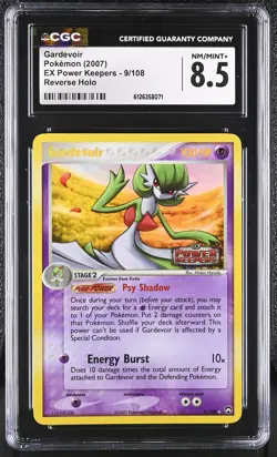 CGC 8.5 Gardevoir 2007 EX Power Keepers 9/108 Reverse Holo STAMPED Pokemon Card - Image 1