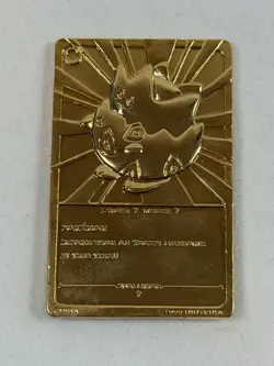 Pokemon Togepi 23k Gold Plated Trading Card 1999 Burger King Limited Edition - Image 5