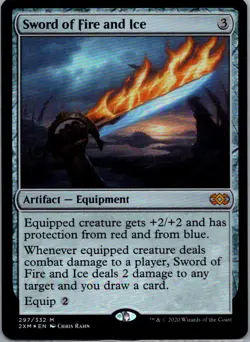 Sword of Fire and Ice Foil from Double Masters, #297 in NM condition - Image 1