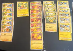 Pokemon TCG Pikachu & Raichu Mixed Card Lot - Image 1