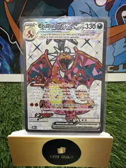 Pokemon TCG Charizard EX Obsidian Flames 215/197 Near Mint Condition - Image 1
