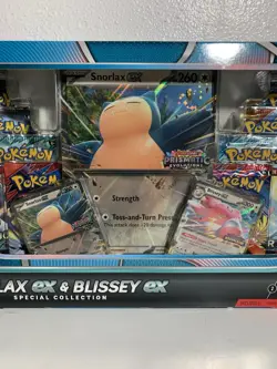 Pokemon Snorlax Ex & Blissey Ex Special Collection Box! Walmart Exclusive, 8Pks - Image 5