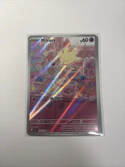 Pokemon TCG Milcery 152/142 Stellar Crown Holo Illustration - Image 1