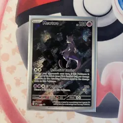 Pokemon TCG Mewtwo 052 Black Star Promo 2023 151 IR Holo Rare 151 - Image 1