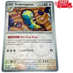Dudunsparce 129/162 Temporal Forces Reverse Holo Pokemon TCG - Image 1
