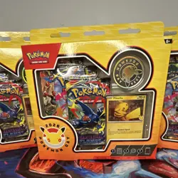 Pokemon 2026 Pokemon Day Box Pikachu Promo Booster Lot of 3 English TCG - Image 2