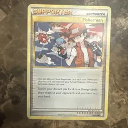Fisherman 92/123 Pokemon HGSS Non Holo Lp-mp - Image 1