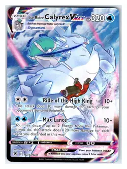 Pokemon TCG - Ice Rider Calyrex VMAX - SWSH10: Astral Radiance Trainer Gallery T - Image 1
