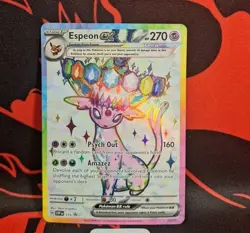 Espeon EX 175 Scarlet and Violet Promo Pokemon TCG Raw NM - Image 1