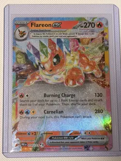 Flareon Ex 14/131 Pokemon TCG S&V Prismatic Evolutions Double Rare Holo NM - Image 1