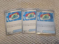 Lot of 3 Poke Pad 198/217 Pokemon TCG Ascended Heroes Reverse Holo and Non Holo - Image 1