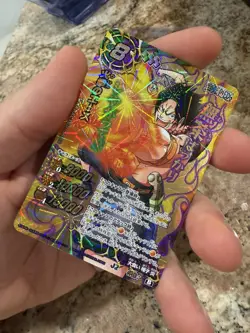 One Piece Miracle Battle Carddass Portgas D. Ace OP God Omega Ω 7 - Image 1