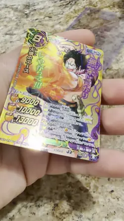One Piece Miracle Battle Carddass Portgas D. Ace OP God Omega Ω 7 - Image 2