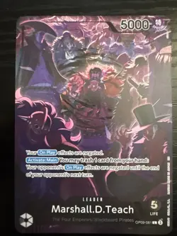 Marshall.D.Teach (English Version 2nd Anniversary Set) OP09-081 One Piece... - Image 1