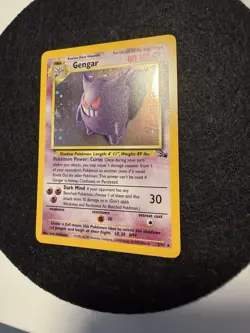 Pokemon TCG Gengar Fossil Holo Card 5/62 NM - Image 3