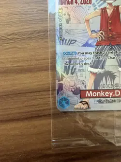 One Piece Monkey D. Luffy College Basketball US Voyage Promo Card P-055 Sealed - Image 5