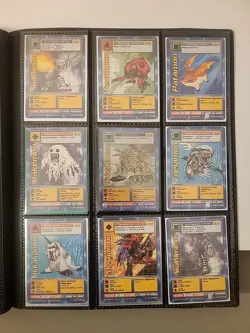 Vintage Digimon Card Collection Binder – 1999–2002 Bandai Holos 26 Cards - Image 1