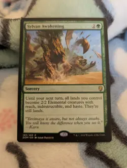 Sylvan Awakening - Dominaria (DOM) Magic MTG lp 12326 - Image 1