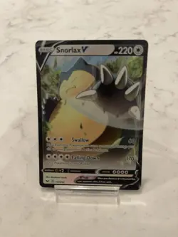 Snorlax V SWSH01: Sword & Shield Base Set Ultra Rare,Holo Pokemon NM - Image 1