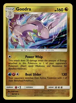 Goodra 96/145 Rare Guardians Rising Holo Pokemon NM - Image 1