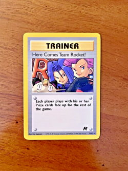 Pokemon Team Rocket TRAINER HERE COMES TEAM ROCKET! 71/82 Rare Unlimited Ed - Image 1