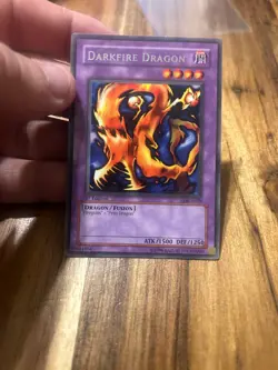 Yu-Gi-Oh TCG Darkfire Dragon Legend Blue Eyes White Dragon LOB-A019 1stEditionNM - Image 1
