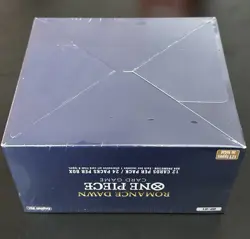 One Piece EN OP-01 Romance Dawn Blue Bottom Booster Box Sealed w/ Acrylic Case - Image 2