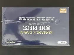 One Piece EN OP-01 Romance Dawn Blue Bottom Booster Box Sealed w/ Acrylic Case - Image 4