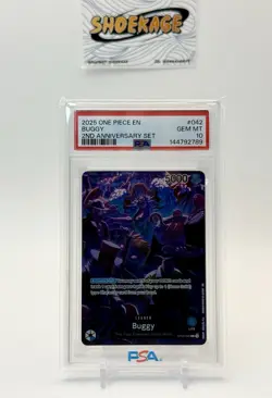2025 One Piece EN 2nd Anniversary Set Sequential Set of (5) PSA 10 w/ 061 Luffy - Image 4