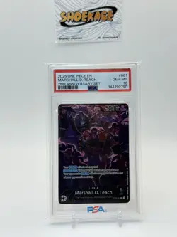 2025 One Piece EN 2nd Anniversary Set Sequential Set of (5) PSA 10 w/ 061 Luffy - Image 5